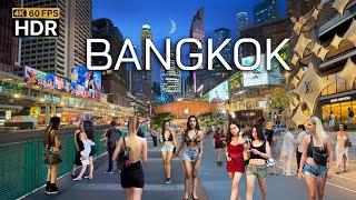  4K HDR | Night Walk Downtown Bangkok 2025 - One of the World's Most Beautiful Cities