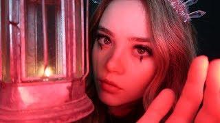 ASMR DARK PRINCESS HEALS YOU ROLEPLAY! Face Touching, Oil, Liquid Sounds, Slow Whispering