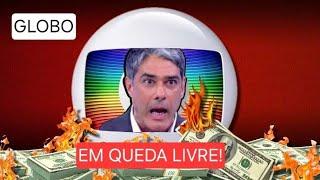 REDE GLOBO sofre com baixa audiência e direção entra em desespero após divulgação do IBOPE.