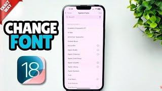 iOS 18: How To Change Font in iPhone