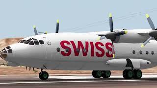 BeamNG butter landing | Antonov AN-12B | #swiss001landings