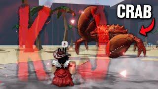 KJ VS THE CRAB BOSS, Who Would Win? | The Strongest Battlegrounds Roblox