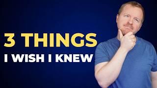 3 Things I Wish I Knew BEFORE going into Cyber Security!