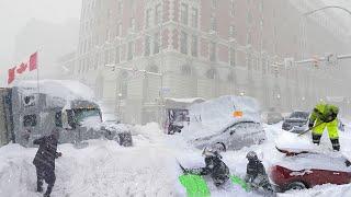 Now Canada is paralyzed! Snowstorm leaves Ontario and Quebec completely under snow