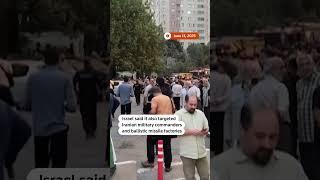 Iran state TV shows burning buildings after reported Israeli strikes | REUTERS
