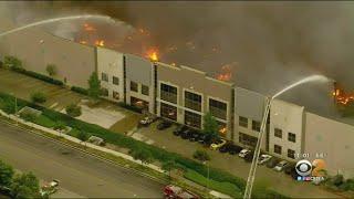 Massive 3-Alarm Fire Erupts At Amazon Distribution Center In Redlands