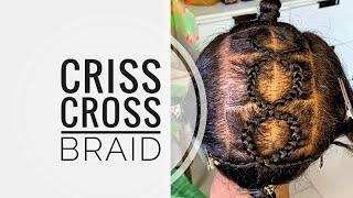 How to make Criss Cross Braid Design