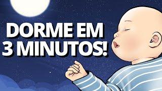 INCRÍVEL! MÚSICA QUE FAZ BEBÊ DORMIR EM 3 MINUTOS - Canção de Ninar Ruído Branco Recém Nascido