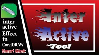 How To Use Interactive fill Tool In CorelDraw||CorelDRAW - Interactive Fill