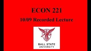 10/09 Recorded Class Lecture