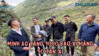 Bà Con Hoang Mạc Đá Phấn Khởi Khi Được Nhận 50 Tấn Xi Măng Từ Minh AQ Để Làm Tuyến Đường Mơ Ước