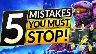 Top 5 BRUTAL Mistakes You Are Still Making - RANK UP FAST - Halo Infinite Guide