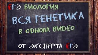 Вся генетика ЕГЭ тут от эксперта ЕГЭ | Биология ЕГЭ