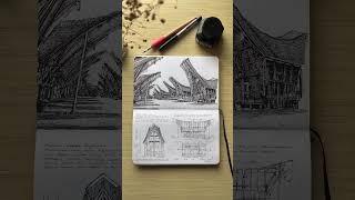 Sketchbook tour by riaridwana :IG #archisource #architecture #architect #sketchbook #sketch #drawing