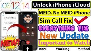 How to Unlock MEID, No MEID iPhone with Sim Call Fix | New iCloud Bypass Tool | 100% Working Method