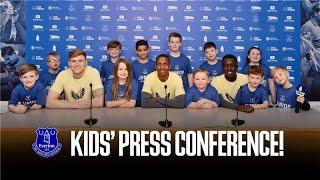 ️Kids grill Everton stars in special press conference at Finch Farm!