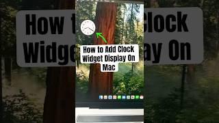 How to Add Clock Widget On Mac #appleuser #tutorial