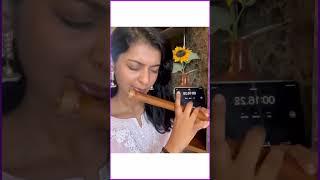 Mere Dholna Sargam Flute Cover By Aditi  #flute #indian #classical #music #icmtabla #shorts