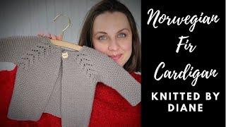 Baby Knits // Norwegian Fir Top Down Cardigan by OGE Knitwear Designs / knitted by Diane in Patons