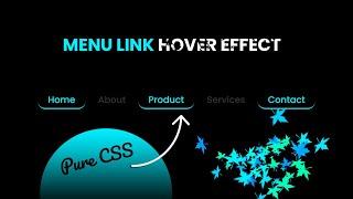 Animated Navigation Bar in HTML and CSS | Menu Hover Animation Effects