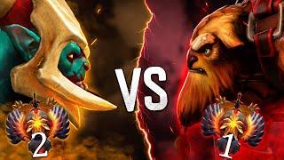 ТОП 1 РАНГ vs ТОП 2 РАНГ!  БИТВА ЗА ЗВАНИЕ ЛУЧШЕГО ИГРОКА Dota 2