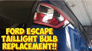 2017 Escape Taillight bulb replacement (13-19)