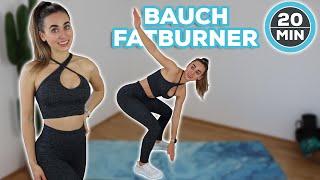 20 Min. HIIT WORKOUT gegen BAUCHFETT | + Warm Up  & Mit oder ohne Springen! (HIIT Sixpack Workout)