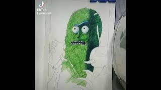 RICK & MORTY: PICKLE RICK!!! TIME LAPSE DRAWING!!!