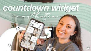 HOW TO CREATE A COUNTDOWN WIDGET | aesthetic ios14 home screen on iphone