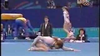 Yelena Produnova - 2000 Olympics Team Prelims - Floor Exercise