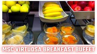 MSC VIRTUOSA BUFFETRESTAURANT tour  incl. Breakfast BUFFET 2023