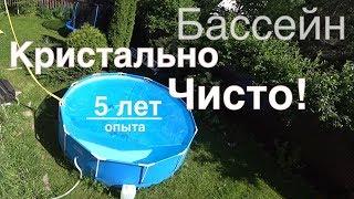 Каркасный бассейн BESTWAY или INTEX на даче, Личный Опыт, как чистить, установить и осветлить воду