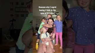 Mom of four kids 4 & under!  #shorts #momlife #momof4 #motherhood