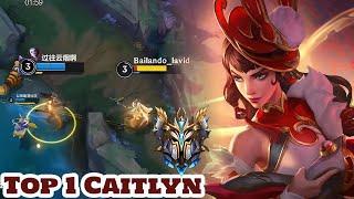 Wild Rift Caitlyn - Top 1 Caitlyn Gameplay Rank Season 15