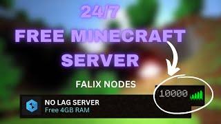 How to make a free 24/7 Minecraft server with FALIXNODES