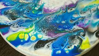 Акриловая заливка, Fluid Art. Acrylic Pouring