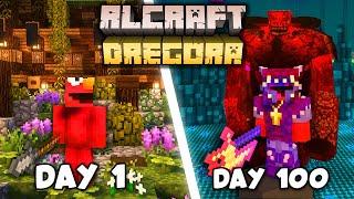 I Survived 100 Days in NEW RLCraft Dregora in Hardcore Minecraft