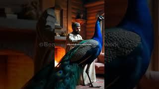 A Man, a Majestic Peacock & the Power of Stillness | Nature Meets Soul #ai #pecocke