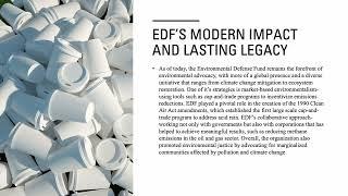 The Environmental Defense Fund