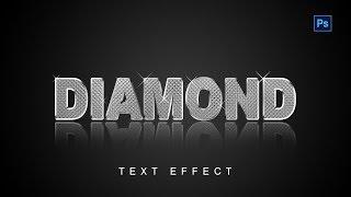Diamond text effect tutorial on Photoshop