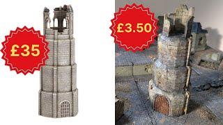 How I Scratch Built Warhammer's Gondor Tower | Miniature War Gaming Scenery Tutorial