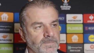 Galatasaray 3-2 Spurs Ange Postecoglou Interview | Tottenham Hotspur UEFA Europa League | COYS THFC