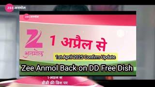 Zee Anmol Back On DD Free Dish | Star Utsav Rishte | From 1st April 2025 | Confirm Update