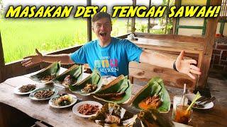 BLUSUKAN KE SAWAH NEMU WARUNG INI !! Pertama Kali Coba Menu Makanan Desa