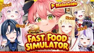 【 Fast Food Simulator 】ホロナルド開店‼今日はキッザニア回･･･⁉新人４人くるにぇ～～！【ホロライブ/さくらみこ】