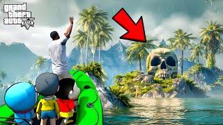 Shinchan And Doraemon Franklin Visit The HORROR Island In GTA 5!