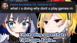 Kaela Really Dropped by Kronii's Stream Just to Say This