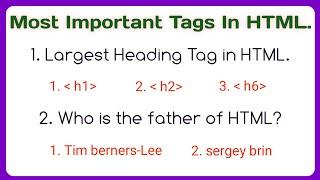 Top 10 HTML MCQs For Exam And Interview | LadlaEducation
