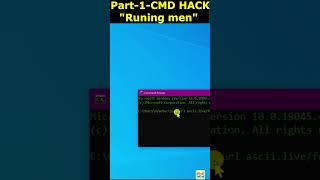 CMD HACK PART 1 running man #cmd #cmdhacks #gyansection #viral #shorts CMD running character man