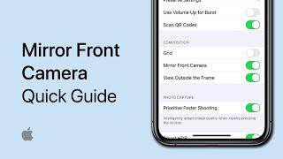 How To Mirror / Flip Front Camera on iPhone